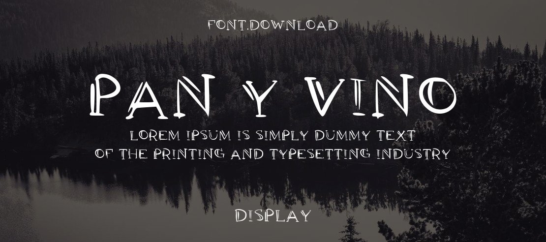 PAN y VINO Font