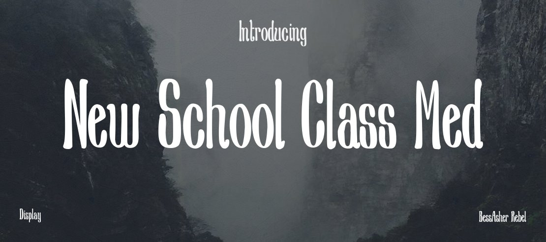 New School Class Med Font