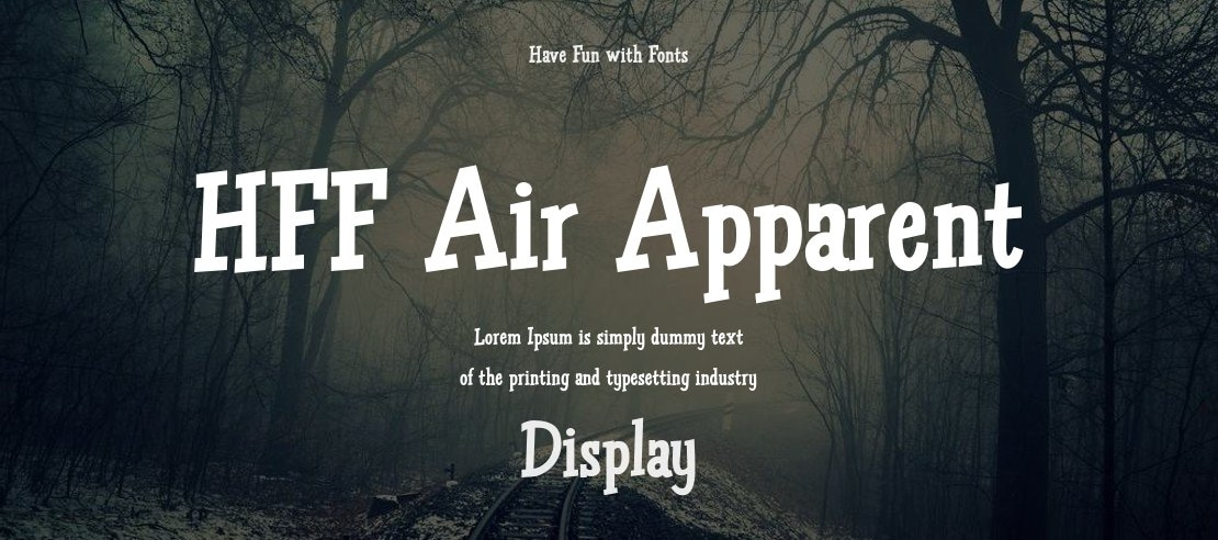 HFF Air Apparent Font