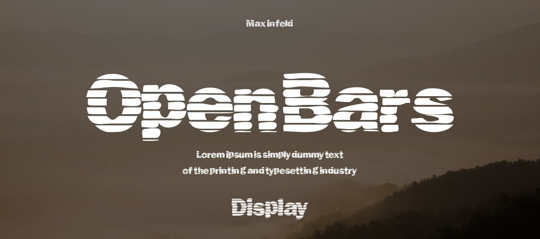 OpenBars Font