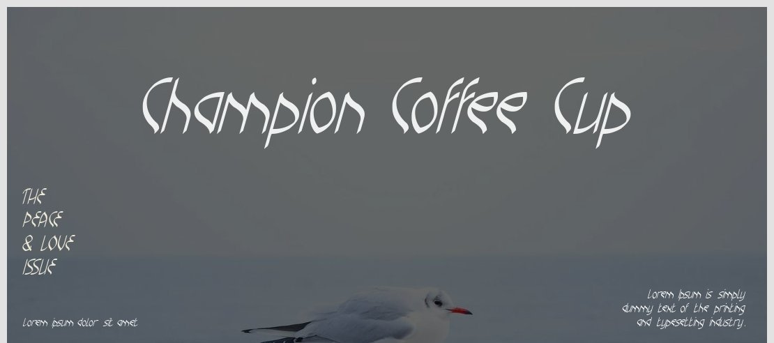 Champion Coffee Cup Font Family
