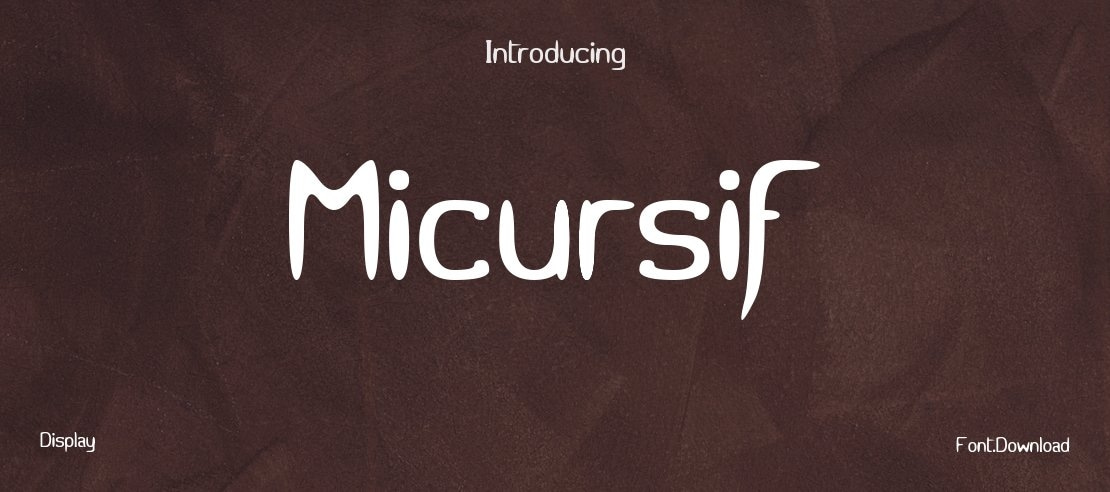 Micursif Font