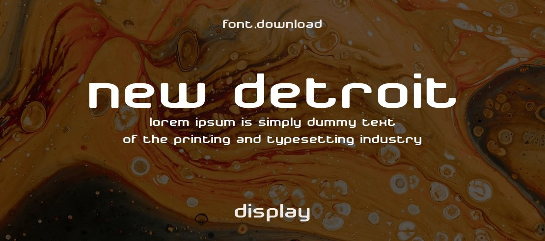 New Detroit Font