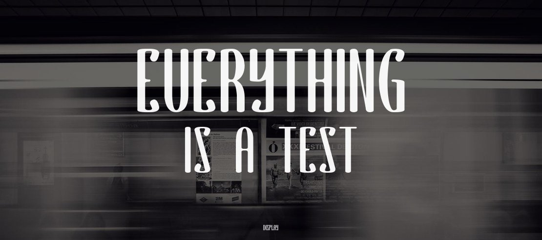 EVERYTHING IS A TEST Font