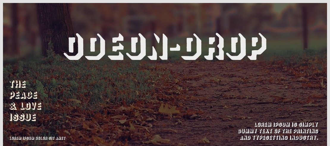 ODEON-DROP Font