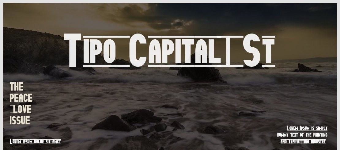 Tipo Capital1 St Font