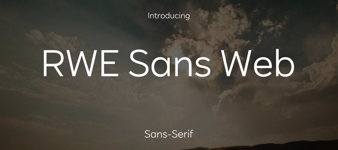 RWE Sans Web Font Family