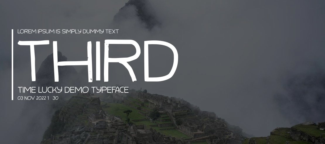 Third Time Lucky DEMO Font