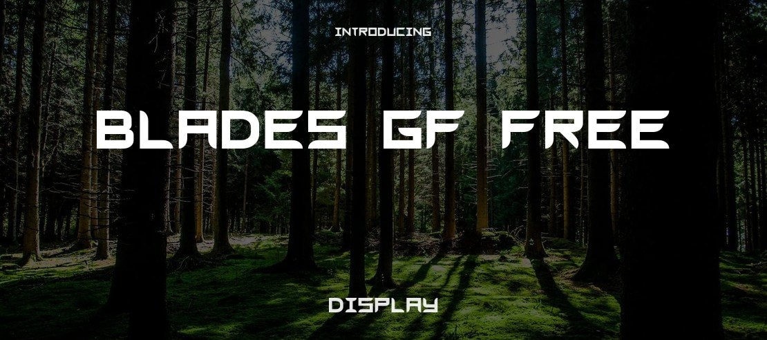 Blades GF Free Font