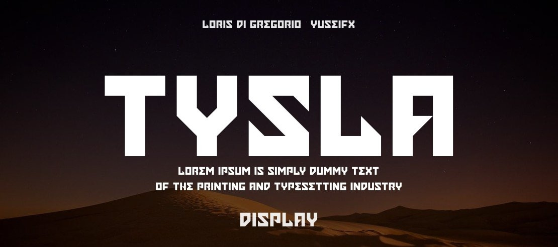 Tysla Font