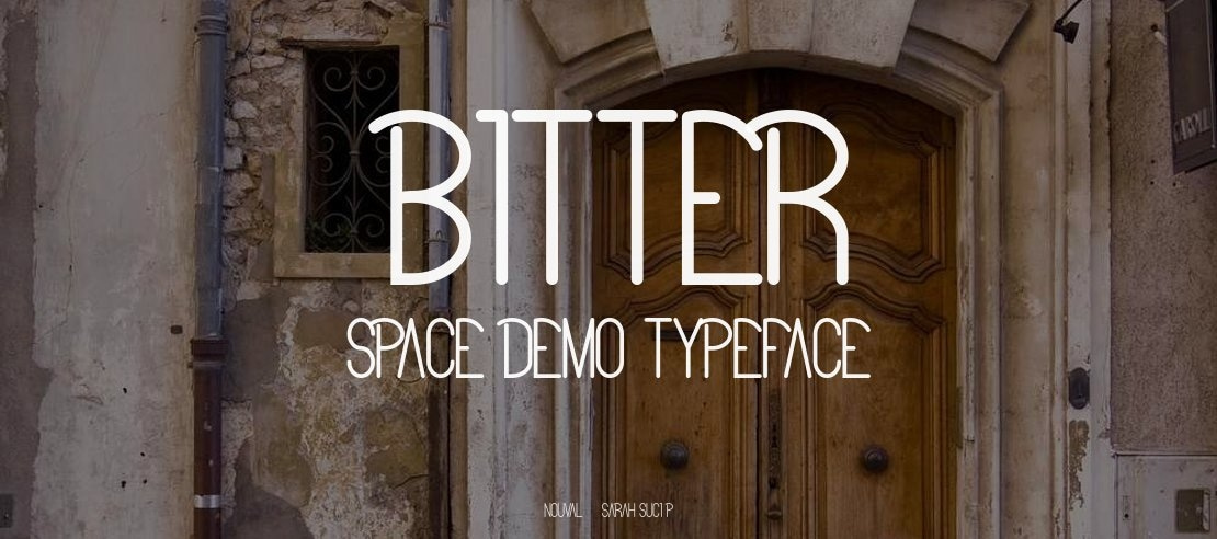Bitter Space Demo Font Family