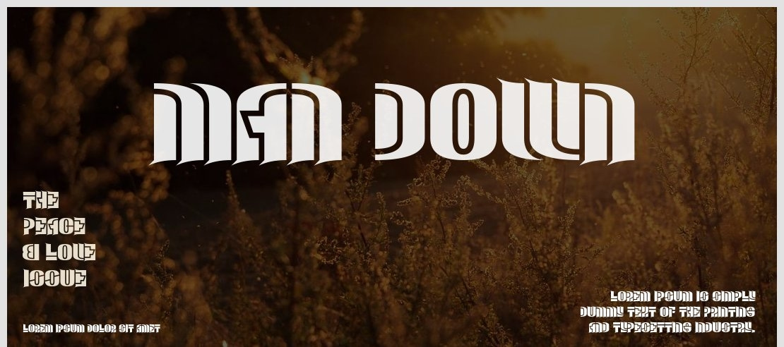 Man Down Font