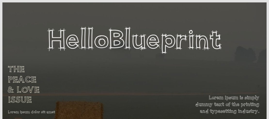 HelloBlueprint Font