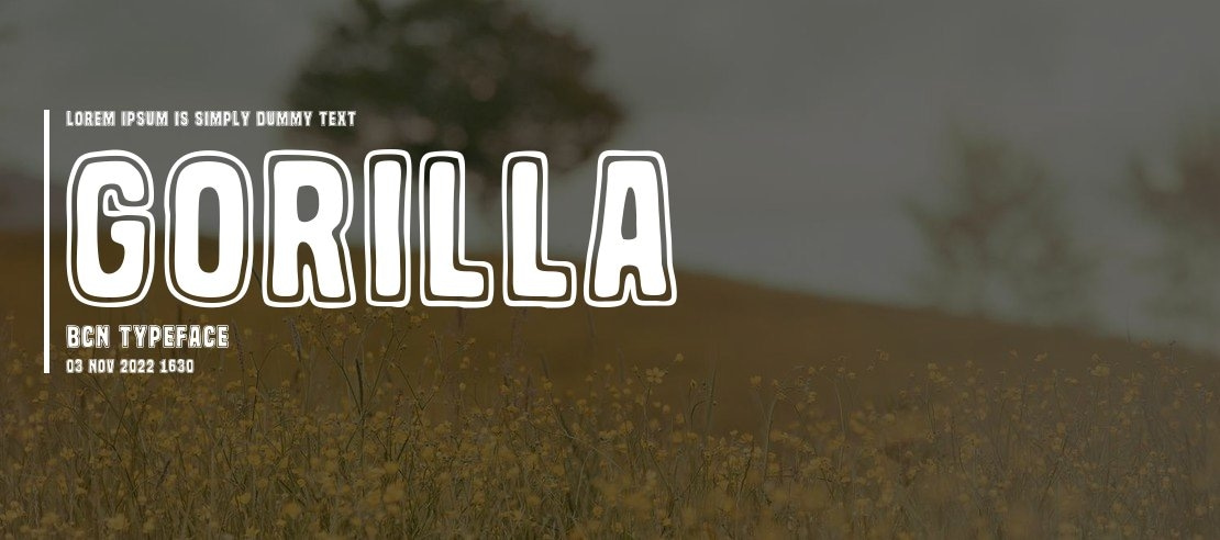 Gorilla BCN Font