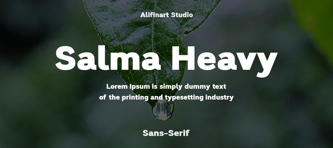 Salma Heavy Font