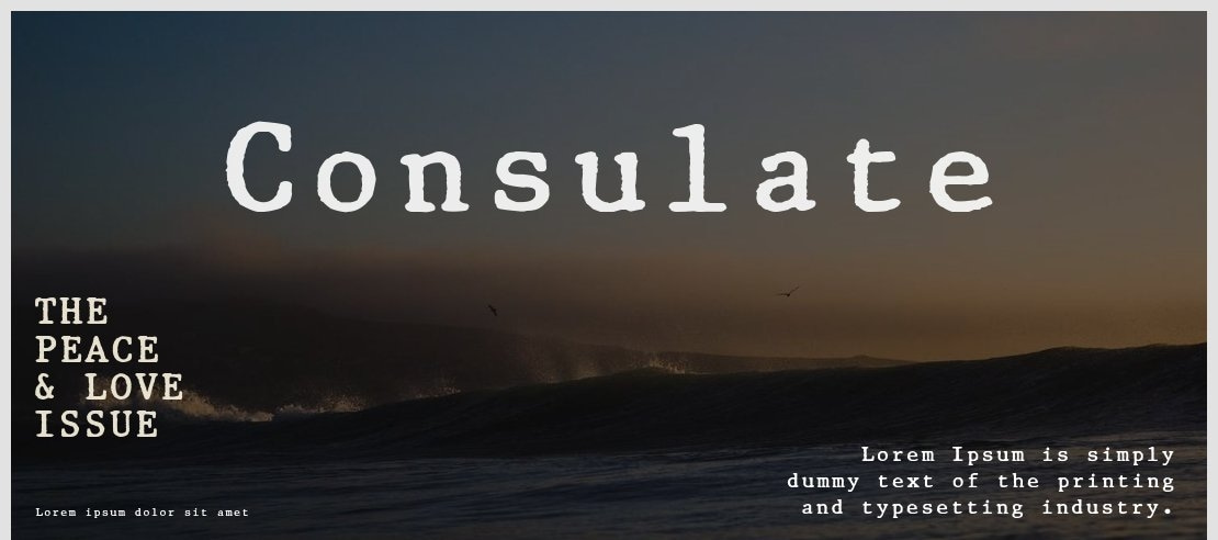 Consulate Font