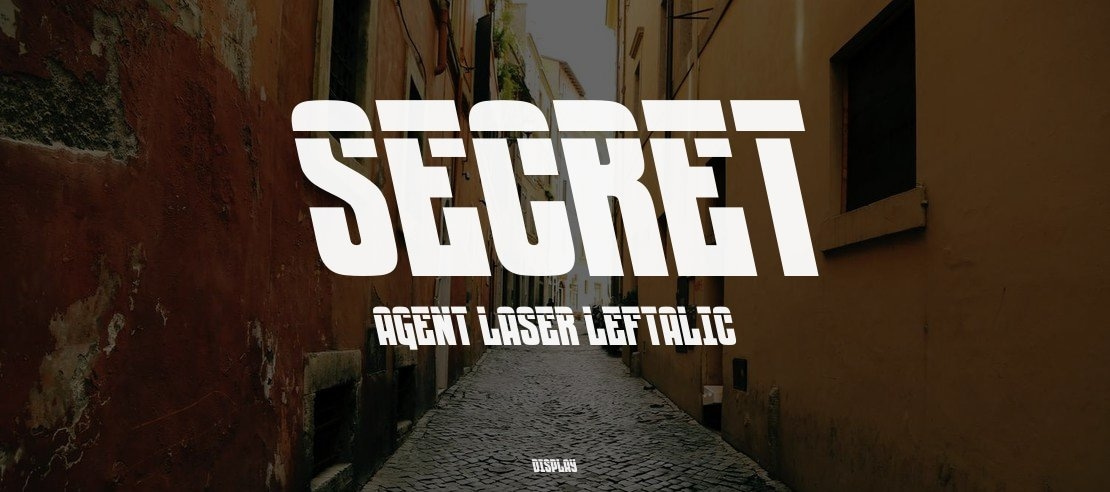 Secret Agent Laser Leftalic Font Family