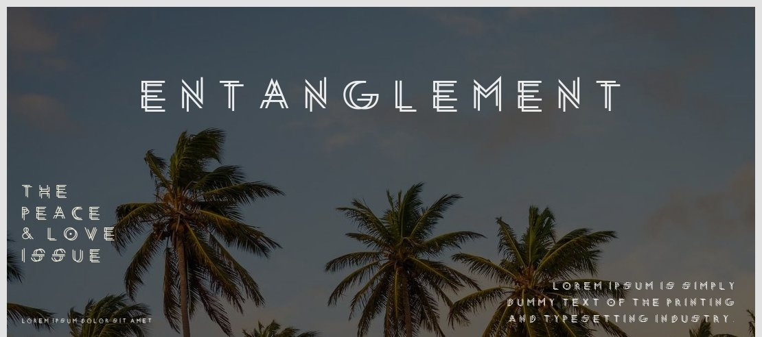 entanglement Font