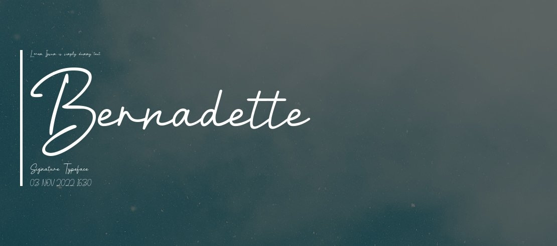 Bernadette Signature Font