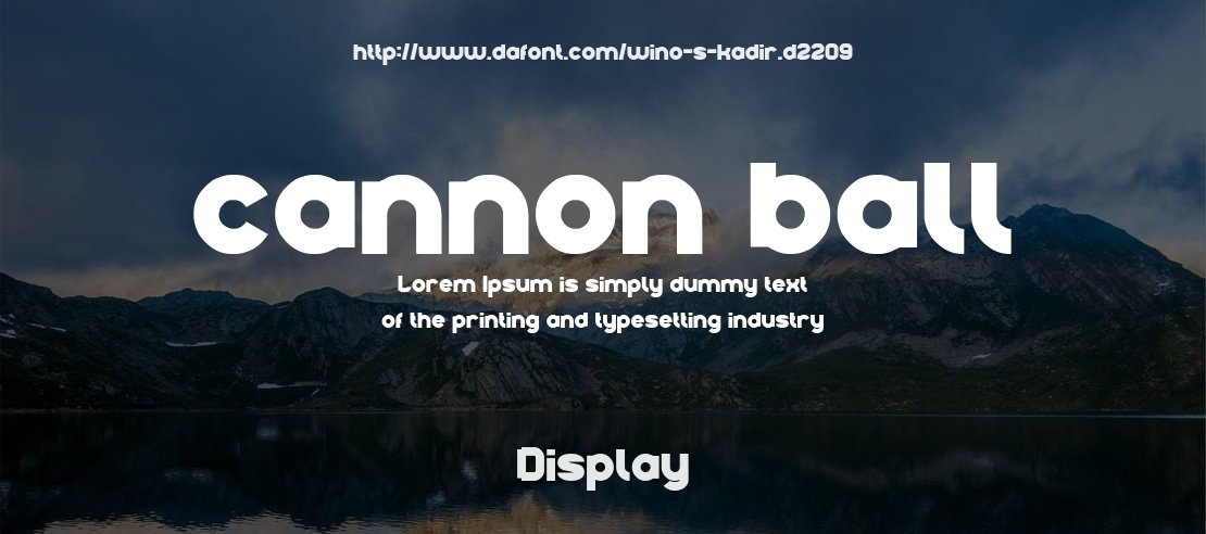 cannon ball Font