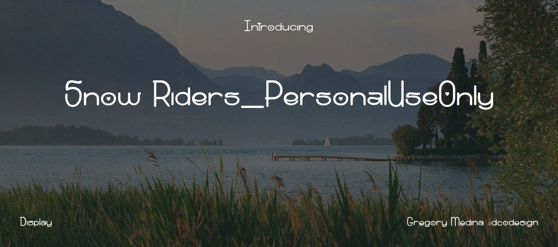 Snow Riders_PersonalUseOnly Font