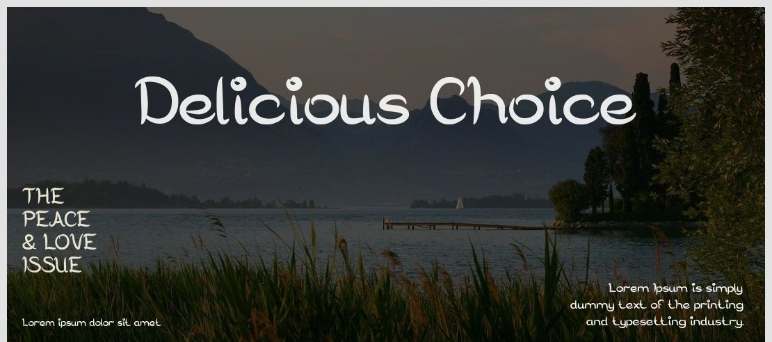 Delicious Choice Font