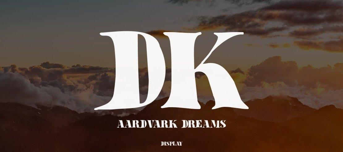 DK Aardvark Dreams Font