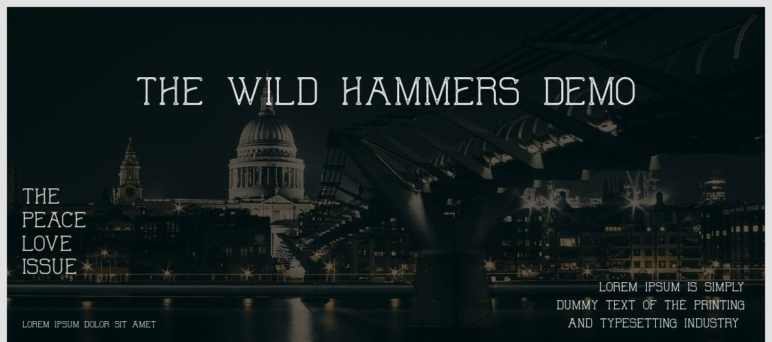 The Wild Hammers Demo Font