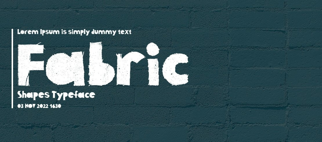 Fabric Shapes Font