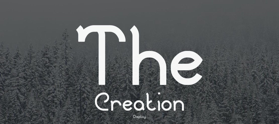 The Creation Font