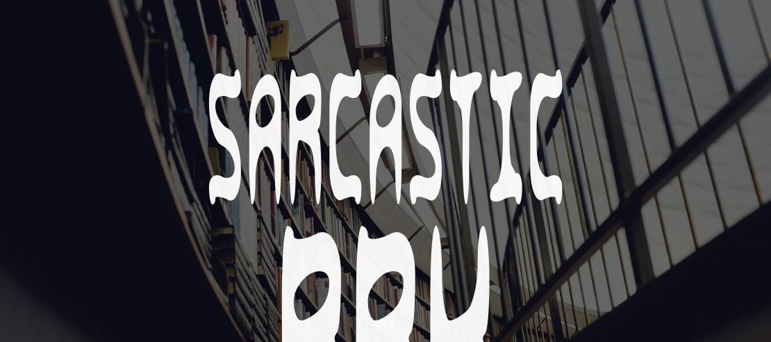 Sarcastic BRK Font