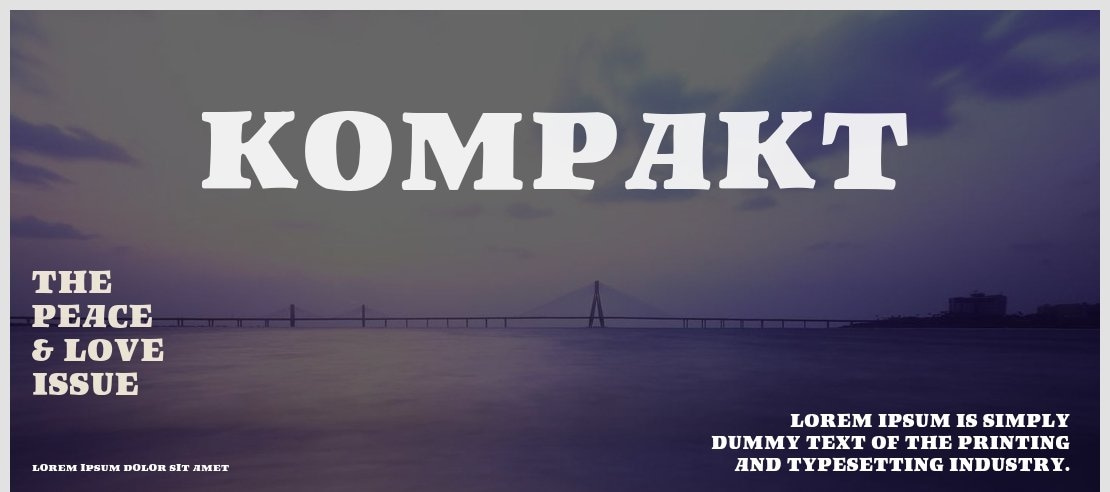 Kompakt Font