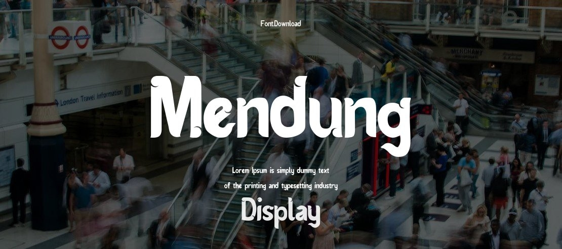 Mendung Font Family