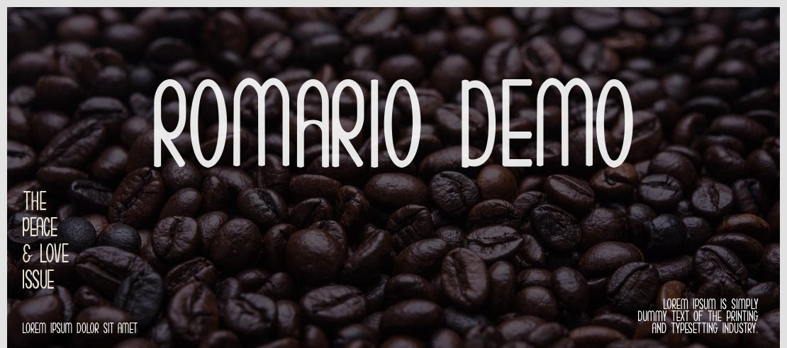 Romario Demo Font Family