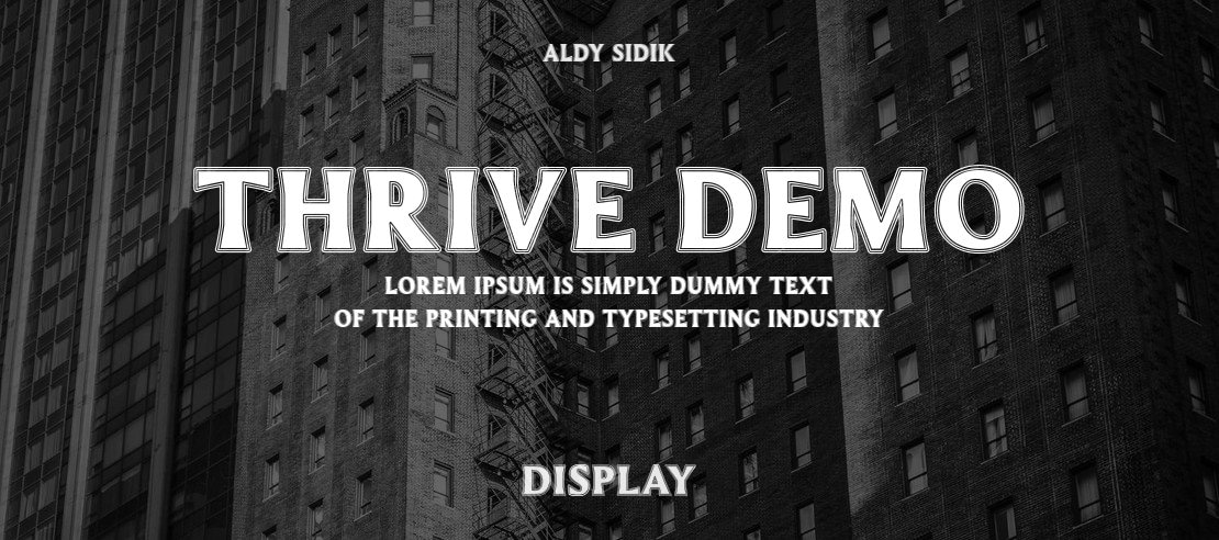 Thrive Demo Font