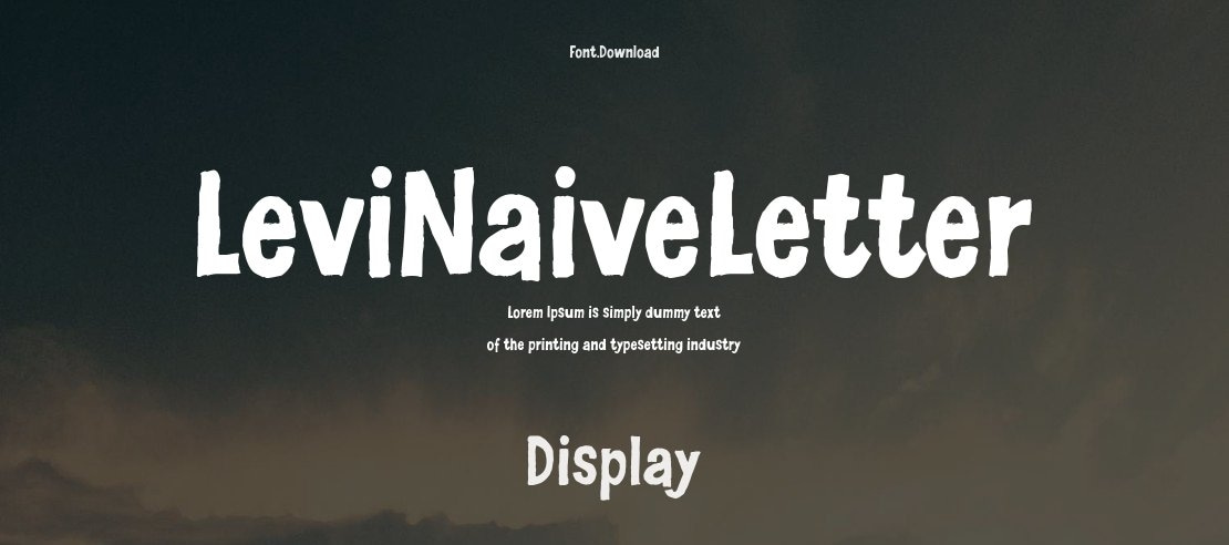 LeviNaiveLetter Font