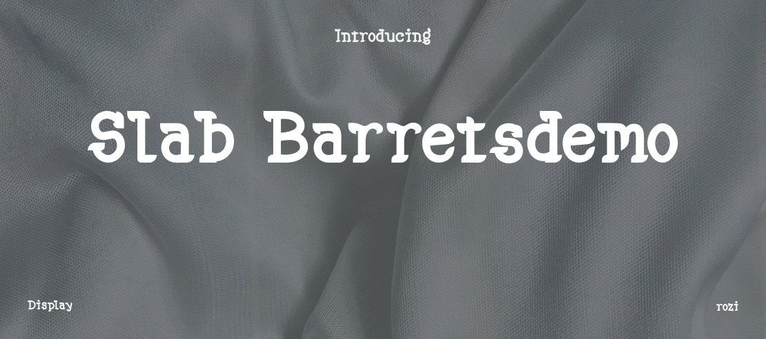 Slab Barretsdemo Font