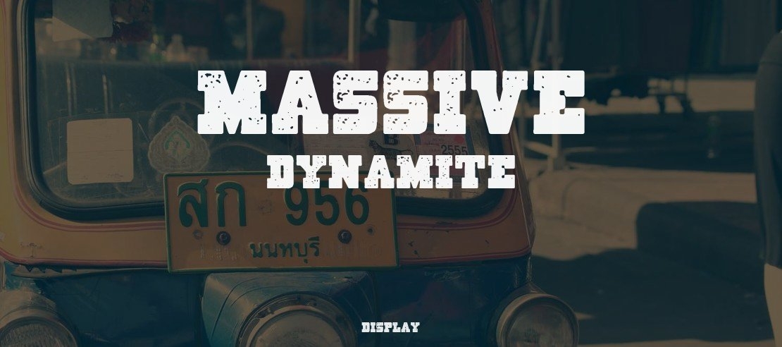 Massive Dynamite Font