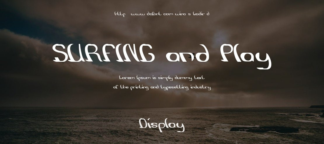 SURFING and Play Font