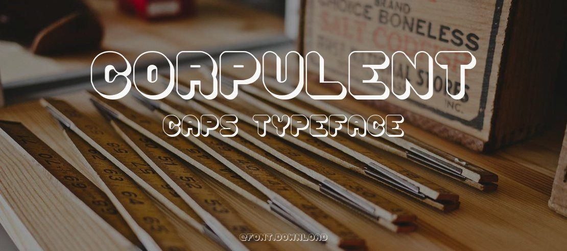 Corpulent Caps Font Family