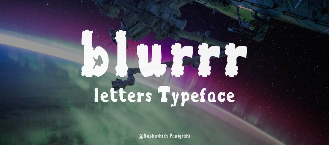 blurrr letters Font