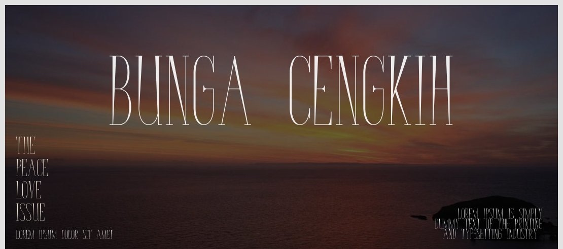 Bunga Cengkih Font Family