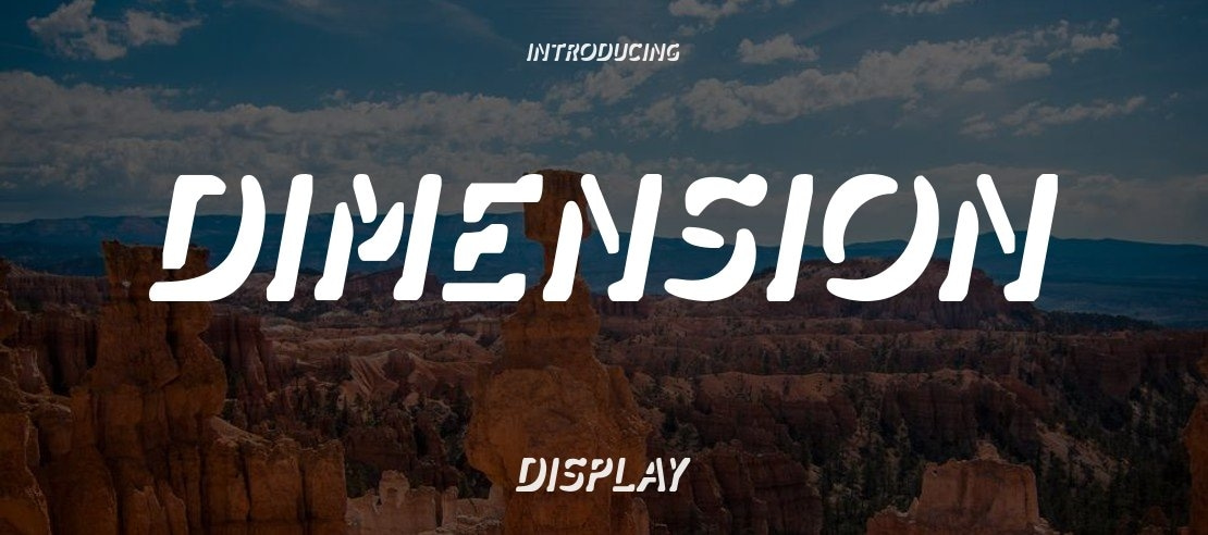 Dimension Font