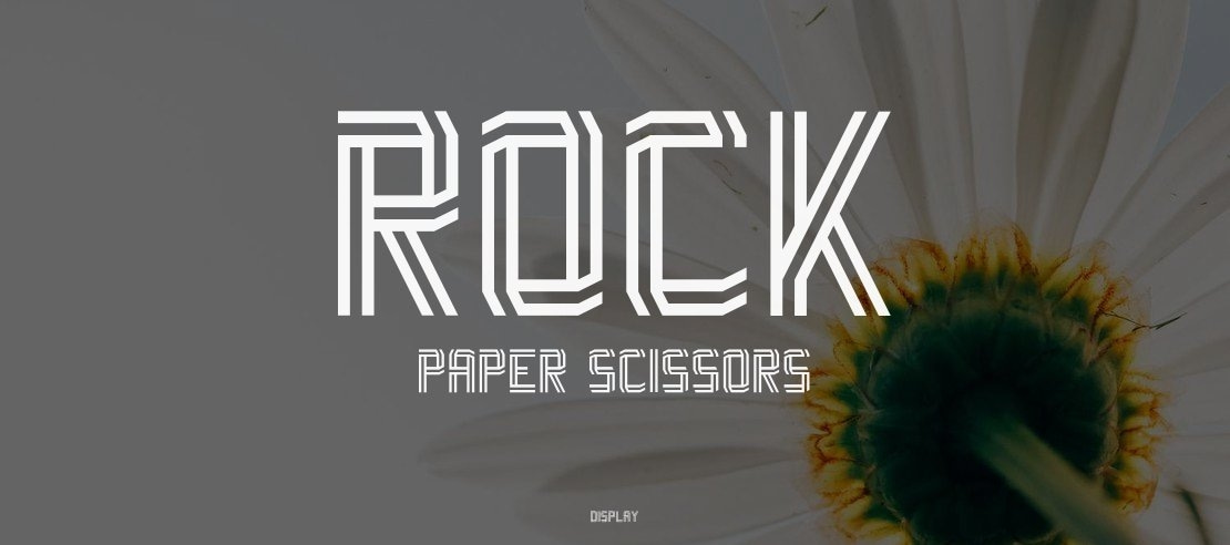 Rock Paper Scissors Font