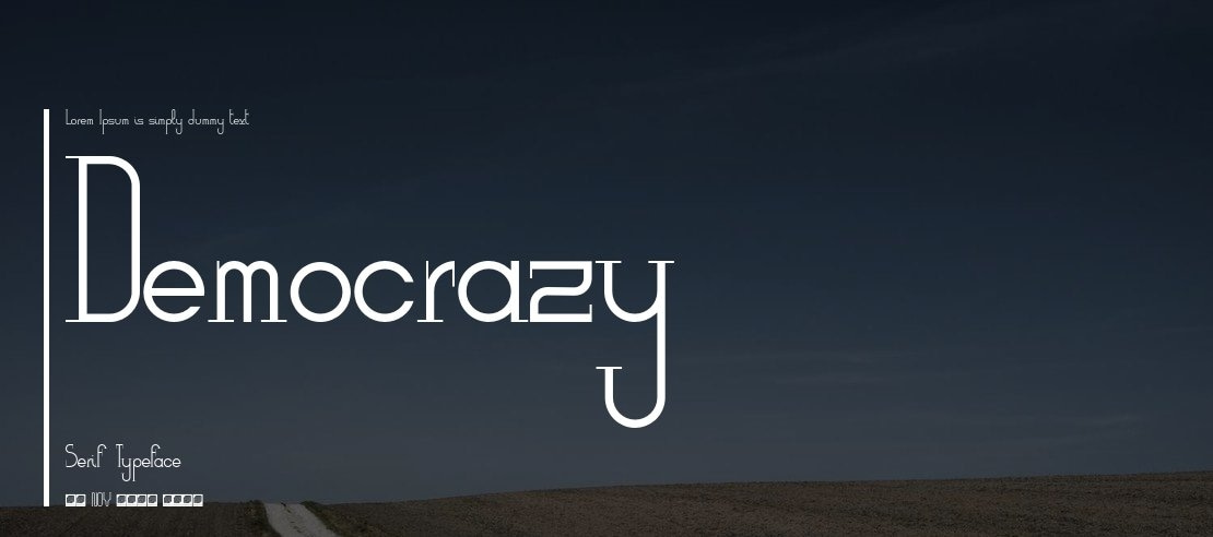 Democrazy Serif Font