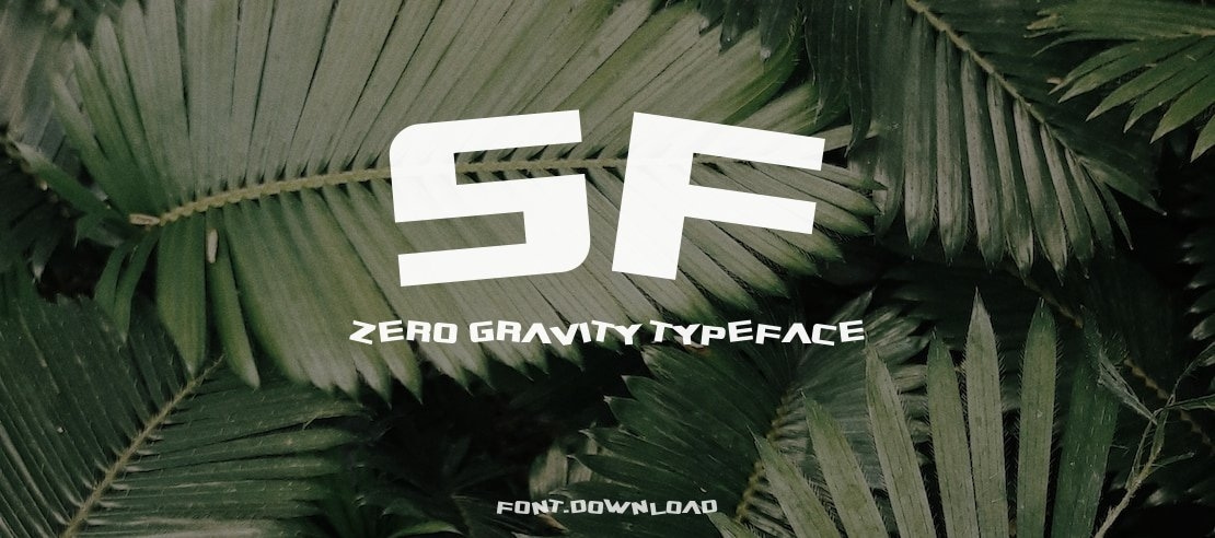 SF Zero Gravity Font Family