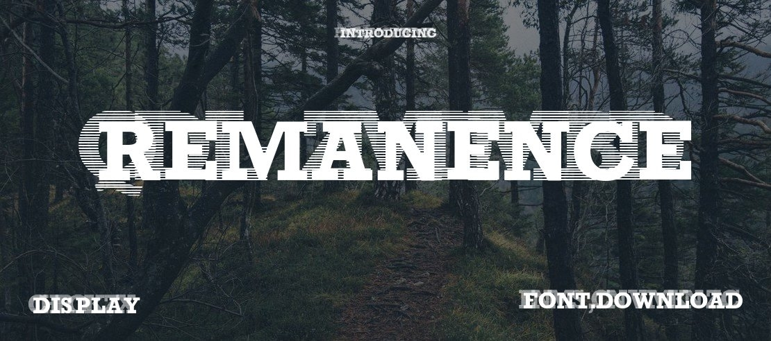 Remanence Font