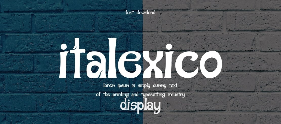 Italexico Font