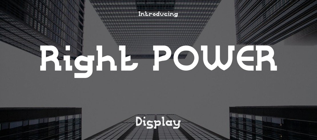 Right POWER Font