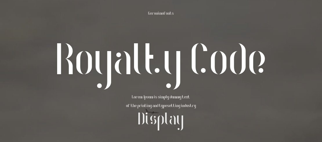 Royalty Code Font